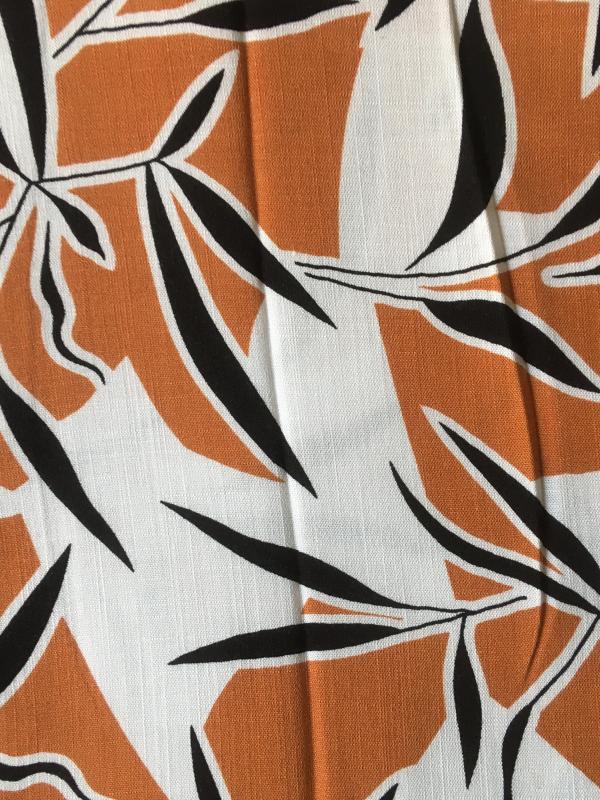 Feuilles de bambou orange
