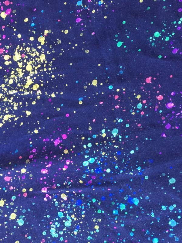 Jersey eclats de peinture bleu marine